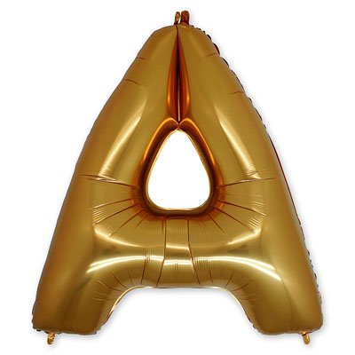 Шар-фигура буква А 40" Gold 1207-1651