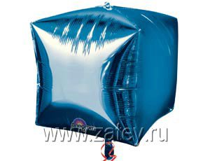 А 3D КУБ 15" Б/РИС Металлик Blue 1209-0037